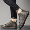 2024 New Men's Shoe Brand Designer Fashion Leather Boots Outdoor Anti slip Comfortable Walking Shoe For Men Running Shoe zapatos - Image 4