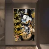 Donald Duck Hunt for Money Golden Graffiti Art Posters and Prints Disney Fashion Luxury Paintings on the Wall Art Pictures Decor - Image 4