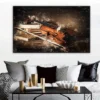 Graffiti Violin African Jazz Trumpet Poster Violin And Guitar Pop Canvas Painting HD Print Abstract Wall Art For Room Home Decor - Image 3