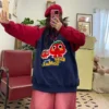 2024 New Spring Hooded Sweater Women's Casual Slimming Fashion Hoodie Korean Version Versatile Blouse Hip Hop Streetwear Tops - Image 6