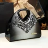 New Luxury Patent Leather Women HandBags Diamond Ladies Handbags Bright Shoulder Bag Ladies Flowers Design Crossbody Bags - Image 3