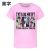 2024 New Taylor Swift The Eras Tour Children Short Sleeves T-Shirts Cartoon Kids Tops Summer Clothes Tees Boy Girls T-shirts - Image 2