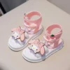 2024 Kuromi Sandal Girls Sanrio Kawaii Anime My Melody Shoes Girly Heart Summer Cute Cartoon Babys Slipper Korean Tide Kid Gift - Image 3