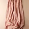Korean Cotton Linen Culotte Pants Vintage Womens Wide Leg Pantalones Casual Baggy High Waist Sweatpants Summer Thin 90cm Trouser