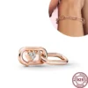 New Hot 925 Silver Exquisite Love Heart ME Free Connector Pendant Logo Accessories For Original Women's ME Bracelet Necklace - Image 3