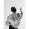 Y2k Streetwear Oversized Hoodies Women Plus Fleece Thick Embroidery Sweatshirts Harajuku Hip Hop Korean Loose Casual Pullovers - Image 2