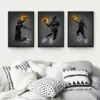 Neon Art Posters Fashion Graffiti Music Movie Star Canvas Painting Godfather Mona Lisa Hepburn Print Picture For Home Room Decor - Image 3