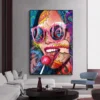 Pop Art Graffiti Girl Portrait Wall Art Painting Posters and Prints Cuadros Wall Art Pictures for Living Room Home Decor - Image 3