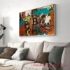 Abstract Colorful Bitcoin Crypto Posters Graffiti Canvas Paintings Prints Pictures for Modern Living Room Wall Art Home Decor - Image 4