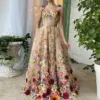 Elegant Dresses for Women 2023 Summer Fashion 3D Flower Fashion Embroidery Flower Wrap Hip Sexy Party Long Dress