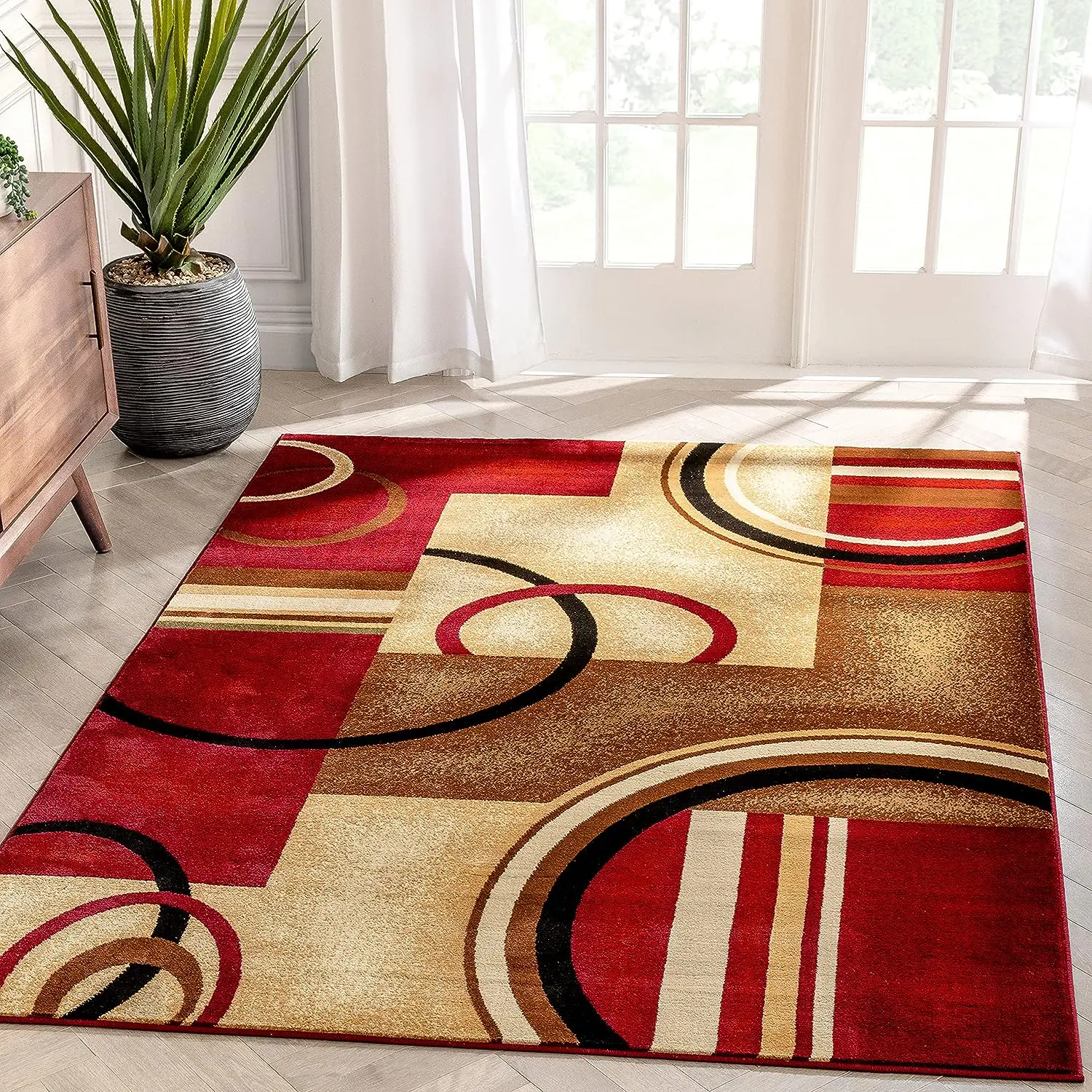 Modern Geometric Carpet for Living Room Home Decor Sofa Table Large Area Rugs Bedroom Children's Crawling Anti-slip Floor Mat