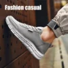 Fashion Men Casual Shoes Outdoor Breathable men's Running sheos Mesh Black Non-slip male sneakers Jogging Tennis Athletic Shoes - Image 4