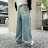 Kids Boys Jeans Blue Elastic Waist Denim Pants 5 6 7 8 9 10 11 12 13 14Years Old Children's Clothing Loose Casual Boys Trousers - Image 3