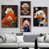 Mickey Donald Duck McDuck Bitcoin Money Disney Cartoon Graffiti Fashion Canvas Wall Art Poster Print Living Room Home Decor Gift - Image 4