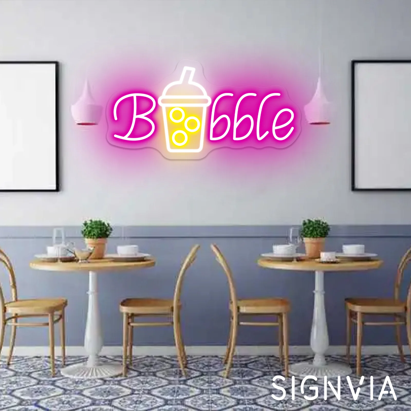 Boba Tea Neon Sign Led Light for Bubble Tea Shop Welcome Decoration Room Cafe Restaurant Decor Wall Hanging Art Neon Lights Sign