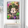 Disney Graffiti Pop Art Mickey Mouse Canvas Painting Print Wall Art Home Decor Room Decoration Picture For Kids Room Frameless - Image 2