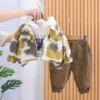Spring Autumn Korean Baby Boy Clothes 9 To 12 Months Camouflage Cardigan Denim Coats Hooded Hoodies Jeans for Boys Outfits - Image 2