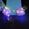 New Christmas Antler Headband Net Red Moose Night Market Deer Luminous Headband Christmas Jewelry Hairpin Hair Accessories - Image 2