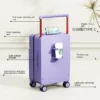 Suitcase Wide Pull Rod Rolling Luggage 20 22 24 26 Inch Front Opening Password Box Women Men Large Capacity Travel Box Trunk - Image 4