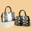 Fashion Luxury Designer Leather Shoulder Bag Fenale Crossbody Bags for Women Casual New Handbag Snakeskin Boston Ladies Totes - Image 3