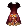 European and American Magical Princess dress 3D printed digital girl cute cartoon princess dress - Image 5