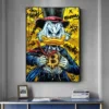 Disney Donald Duck B Bitcoin Money Art Canvas Painting Funny Color Graffiti Wall Poster Prints Living Room Home Pictures Decor - Image 2