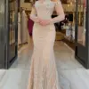 Elegant Sparkly Mermaid Evening Dresses Charming Beading Sequins Dress For Bride Floor-length Bridal Gown Vestido De Novia