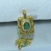 Exquisite And Elegant Emerald Pendant - Premium Quality Fine Silver 925 Jewelry - Image 3