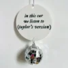 1Pc Car Rearview Mirror Hanging Ornament In This Car We Listening To Taylor-Swifts Plaque And Sign Christmas Tree Pendant Gifts - Image 4