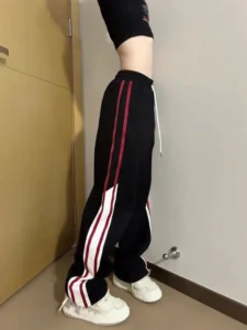 Cargo Pants Women Mid Waist Panelled Baggy Trendy Streetwear Temperament Korean Style Hip Hop Fitness Ankle Length Spring Summer - Image 3