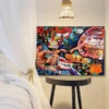 Abstract Pop Poster Graffiti The Creation of Adam Artwork Pictures Prints Canvas Painting For Living Room Home Decor Mural - Image 2