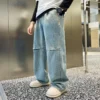 Kids Boys Jeans Blue Elastic Waist Denim Pants 5 6 7 8 9 10 11 12 13 14Years Old Children's Clothing Loose Casual Boys Trousers - Image 4