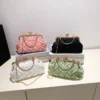 Women's PU Elegant Tote Bag Luxury Evening Bag With Metal Chain Pink Black Bridesmaid Handbag Wedding Party Prom Shoulder Bag - Image 6