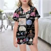 Children Pajamas Summer Girls Clothing Sets Music Lovers Fans Suit Short Sleeve Taylor Pajama Sleepwear Swift Short Set - Image 4