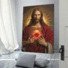 Sacred Heart of Jesus Poster God Christ Religious Catholic Photo Wall Art for Church Print On Canvas Painting Artwork Home Decor - Image 6
