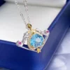 S925 Silver Topaz Pendant - Exquisite Fine Jewelry - Image 5