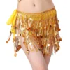 New Belly Dance Bead Waist Chain 4 Layer Sequin Hip Scarf Tassel Waist Belt Dance Stage Performance Dance Accessories - Image 3