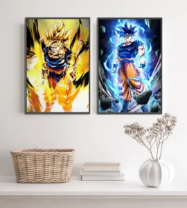 Dragon Ball Poster Self-adhesive Goku Mural Kakarot Anime Super Saiyan Computer Room Decoration Gohan Wall Art Wallpaper Gift - Image 3