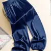 Summer Cool Ice Silk Acetate Bloomers Pants for Women & Men Loose Silk Satin Knickerbockers Acetate Satin Smooth Knickers Pants