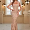 Sexy slip sequin maxi summer dress women 2024 elegant luxury bodycon birthday party dress wedding evening prom dresses vestidos
