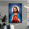 Jesus Sacred Heart Christian Catholic Vintage Posters and Prints Canvas Painting Wall Art Pictures for Living Room Home Decor - Image 4