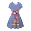 European and American Magical Princess dress 3D printed digital girl cute cartoon princess dress - Image 6