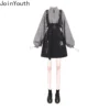 2023 Vestidos De Mujer Fashion Woman Dress Y2K Clothes Strap Belt Chain Loose Casual Sweatshirt Dresses Sets Korean Robe Femme - Image 5