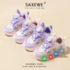 Kuromi Anime Kawaii Sanrio Girly Heart Casual Sneakers Cute Cartoon Princess Waterproof Light Shoes Lovely Gifts for Kids - Image 4