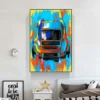 Luxury Racing Graffiti Art Canvas Painting Abstract Colorful Sports Car Poster Club Wall Art Picture Gaming Room Home Decoration - Image 5