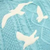 Taylor New Blue Cardigan For Women's Autumn And Winter Bird Embroidery Special Knit Cardigan Slouchy Style Vintage Swift Sweater - Image 5