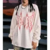 100% Cotton Letter Print T Shirts Women Y2K Oversized Loose Casual Long Sleeve O Neck Tee Korean Fashion Hip Hop Streetwear Top - Image 3