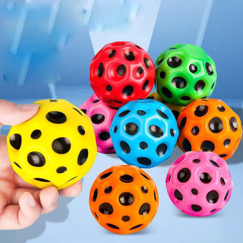 Gravity Ball Kids Indoor Outdoor Games Sport Toys PU Anti Gravity Stress Rubber Bounce Ball 66mm Extreme High Bouncing Ball
