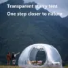 Large family camping tent outdoor camping travel waterproof portable folding pop-up lightweight transparent dome 2-8 people