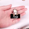 Music Inspiration Key Ring Enamel Pins Personalized Singer Brooch Backpack Hat Bag Decorate Badges Lapel Accessories Medal Gift - Image 5
